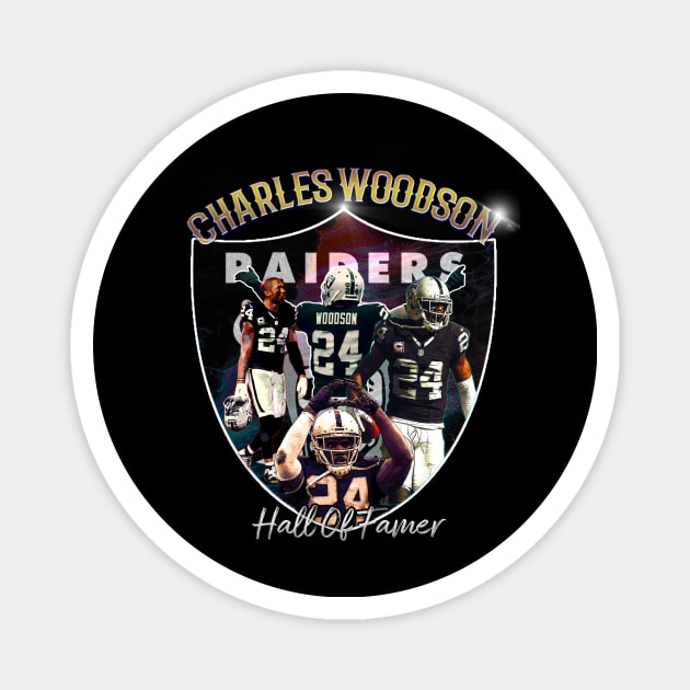 Charles Woodson Vintage t-Shirt Magnet by Spotlight Football Talk